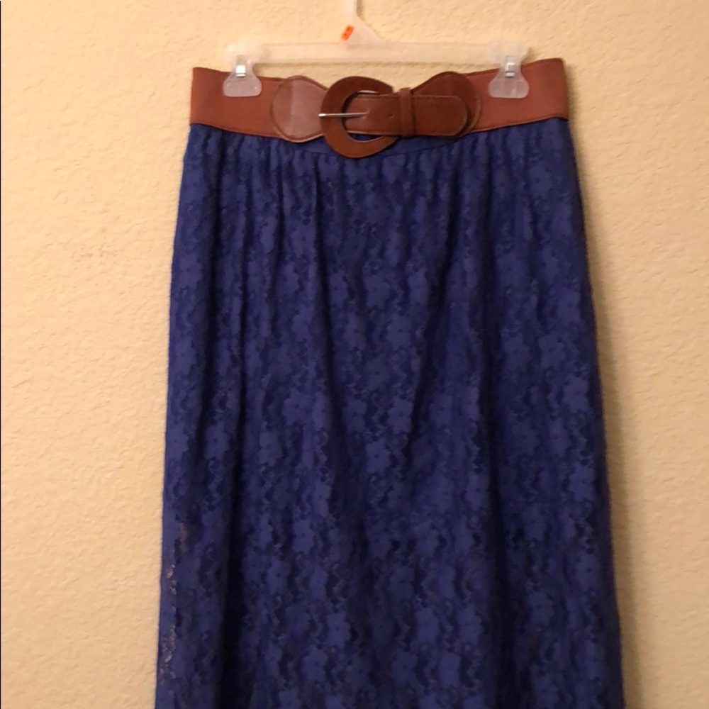High low lace skirt